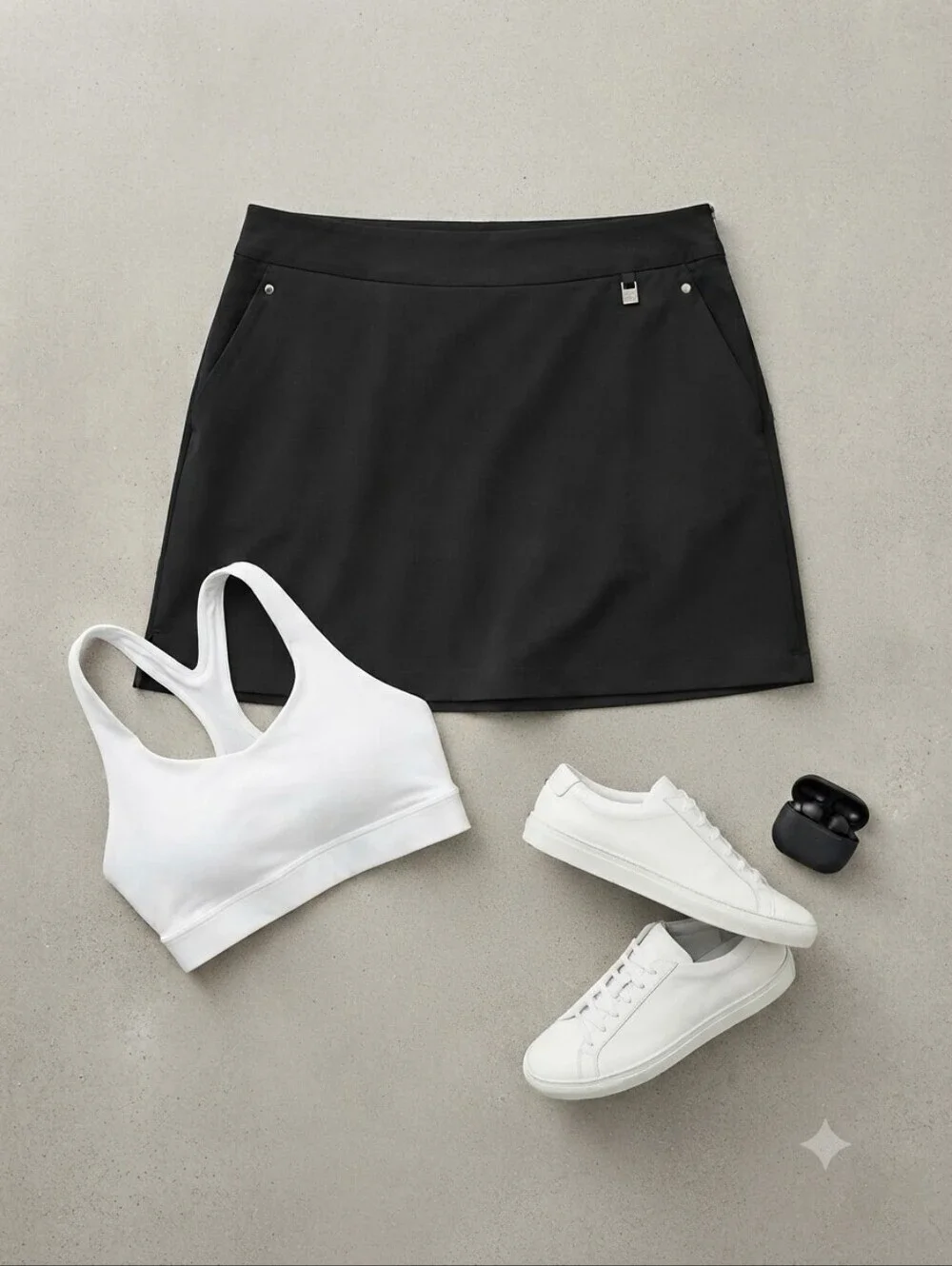 Cutter & Buck DryTec Black Active Skort